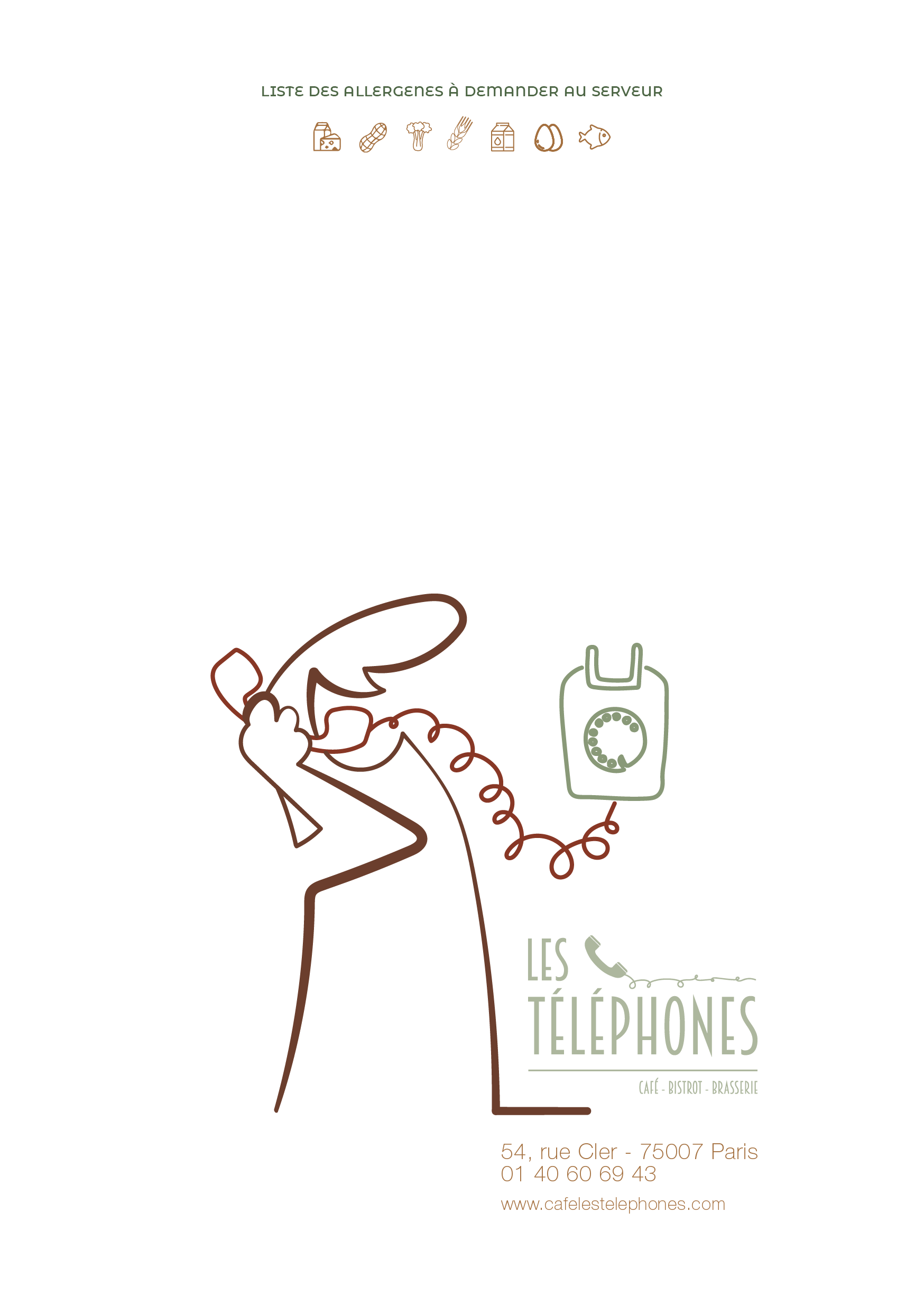 Les telephones_Menu