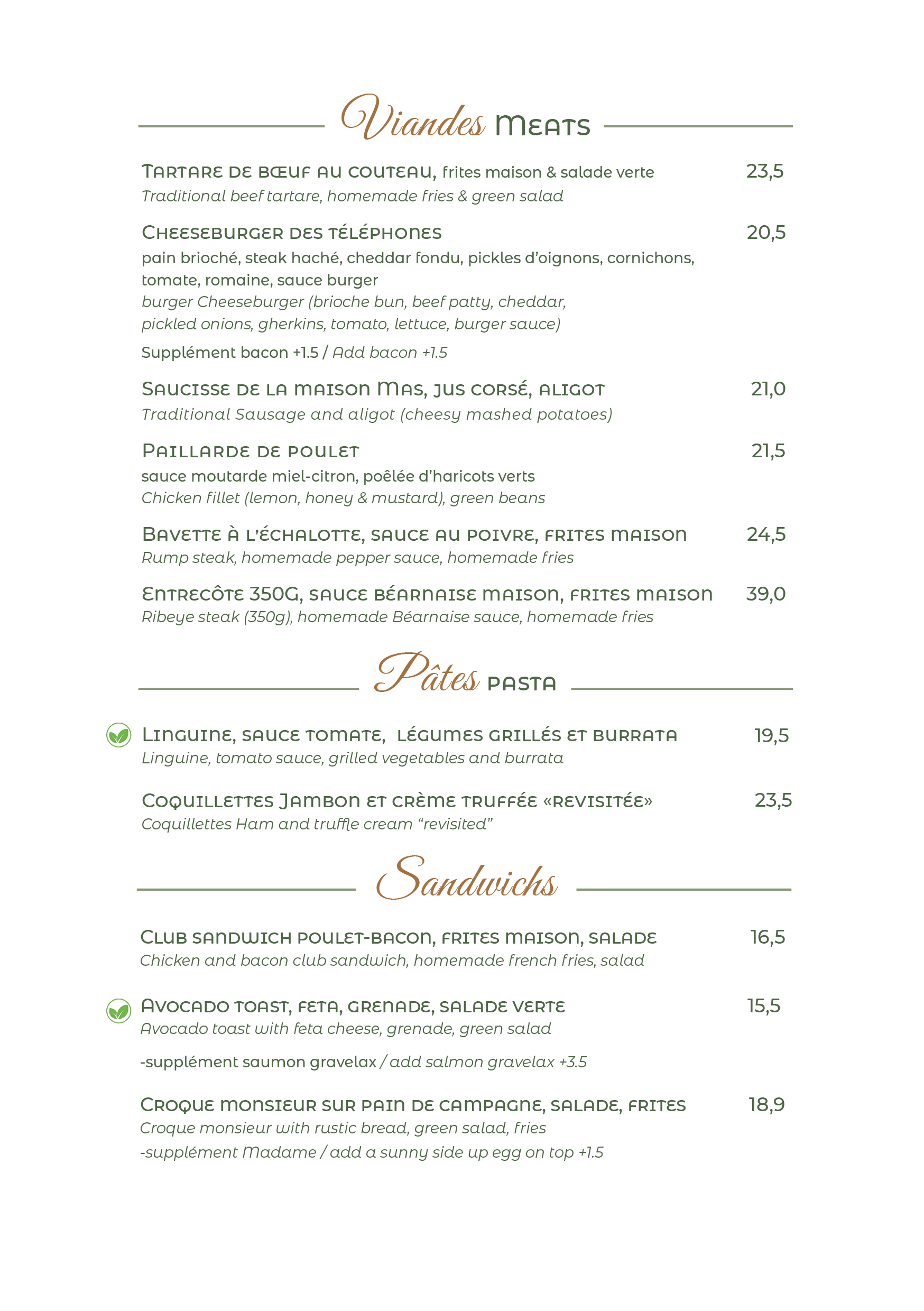 Les telephones_Menu 3